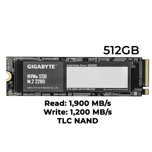 Gigabyte 512GB M.2 NVMe SSD (GP-G3NVME512G)